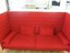 Vitra Ronan & Erwan Bouroullec, Alcove High Back Breakout Sofa in Red. - 3