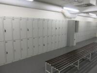 41 x BioCote 2 Personnel Lockers with Assortment of Keys. Size H180 x W30 x D30cm. NOTE: lockers are rivetted together and will require separation to remove.