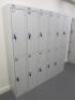 41 x BioCote 2 Personnel Lockers with Assortment of Keys. Size H180 x W30 x D30cm. NOTE: lockers are rivetted together and will require separation to remove. - 4