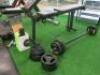 Contents of Small Gym to Include: Tunturi T30 Running Machine, Ephex Multi Station Pull-Up/Dip/Bench, 2 x Adjustable Weight Benches, Lions Bench, Weight Bar with Weights, Rubber Matting, Workout Ball with Stand, Medicine Balls & Stand, Coat Rack & Other I - 8