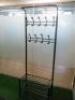 Contents of Small Gym to Include: Tunturi T30 Running Machine, Ephex Multi Station Pull-Up/Dip/Bench, 2 x Adjustable Weight Benches, Lions Bench, Weight Bar with Weights, Rubber Matting, Workout Ball with Stand, Medicine Balls & Stand, Coat Rack & Other I - 9