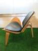 Bent Plywood Lounge Chair in Hans Wegner Shell Style. - 4