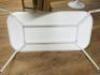 White Wood Coffee Table on Metal Frame. Size H40 x W120 x D60cm. - 3