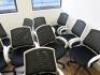 17 x Black & White Swivel Office Chairs. - 3