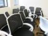 17 x Black & White Swivel Office Chairs. - 5