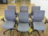 6 x Grey & Black Sense G28 Ergo Swivel Office Chairs. - 2