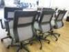 6 x Grey & Black Sense G28 Ergo Swivel Office Chairs. - 4