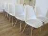 14 x Vitra Eames Style DSW Chairs with Padded Cushion Seat (As Pictured/Viewed). - 2