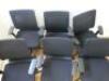 6 x Black Ergo Swivel Office Chairs. - 3