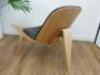 2 x Bent Plywood Lounge Chairs in Hans Wegner Shell Style. - 3