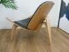 2 x Bent Plywood Lounge Chairs in Hans Wegner Shell Style. - 4