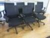 8 x Black Sense G28 Ergo Office Swivel Chairs. - 2