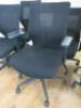 6 x Black Sense G28 Ergo Swivel Office Chairs. - 2