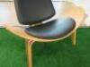 Bent Plywood Lounge Chair in Hans Wegner Shell Style. - 2