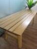 Oak Wood Dining/Canteen Table. Size H77 x W240 x D80cm. - 4