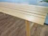 Oak Wood Dining/Canteen Table. Size H77 x W240 x D80cm. - 6