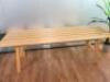 Oak Wood Dining/Canteen Table. Size H77 x W240 x D80cm. - 2