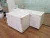 6 x 3 Draw Metal Pedestals. Size H60 x W39 x D52cm. - 3