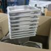 38 x Bourgeat Stainless Steel Bain Marie Pots. Size 1/6. - 2