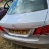 OW65 LBP: Mercedes-Benz E220 SE Bluetec Auto in Silver. 4 Door Saloon, Diesel, 2143cc, Auto 7 Gears. Mileage 287,508. First Registered Oct 2016, 2 Former Keepers. Loss Type Cat N. Sold with Logbook, Key & Current MOT Certificate. Collection & Viewing is b - 15