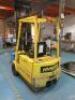 Hyster 1.50 Electric Forklift, Model A1.50XL, S/N C203A02049Y. Comes with Operators Manual, Piccolo Curtis XS Charger & C1P Chloride Motive Power Classic 24v 95 Charger. NOTE: powers up, drives and lifts but unable to select reverse gear - 2